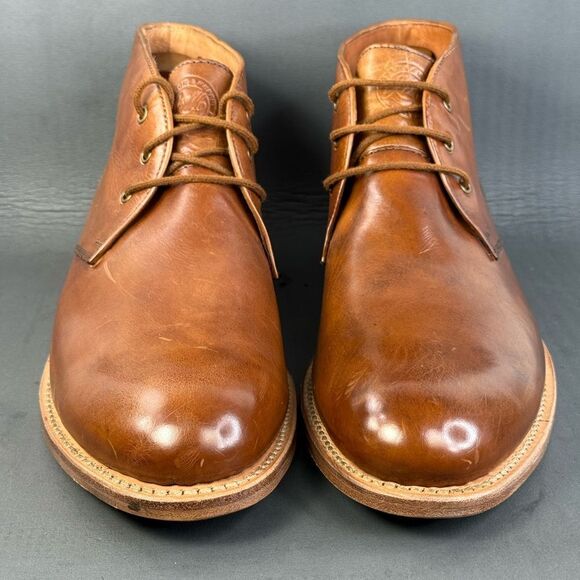 J&M Collection Dudley Chukka Brown Waxed English Suede boot shoes men’s 13 main image 7